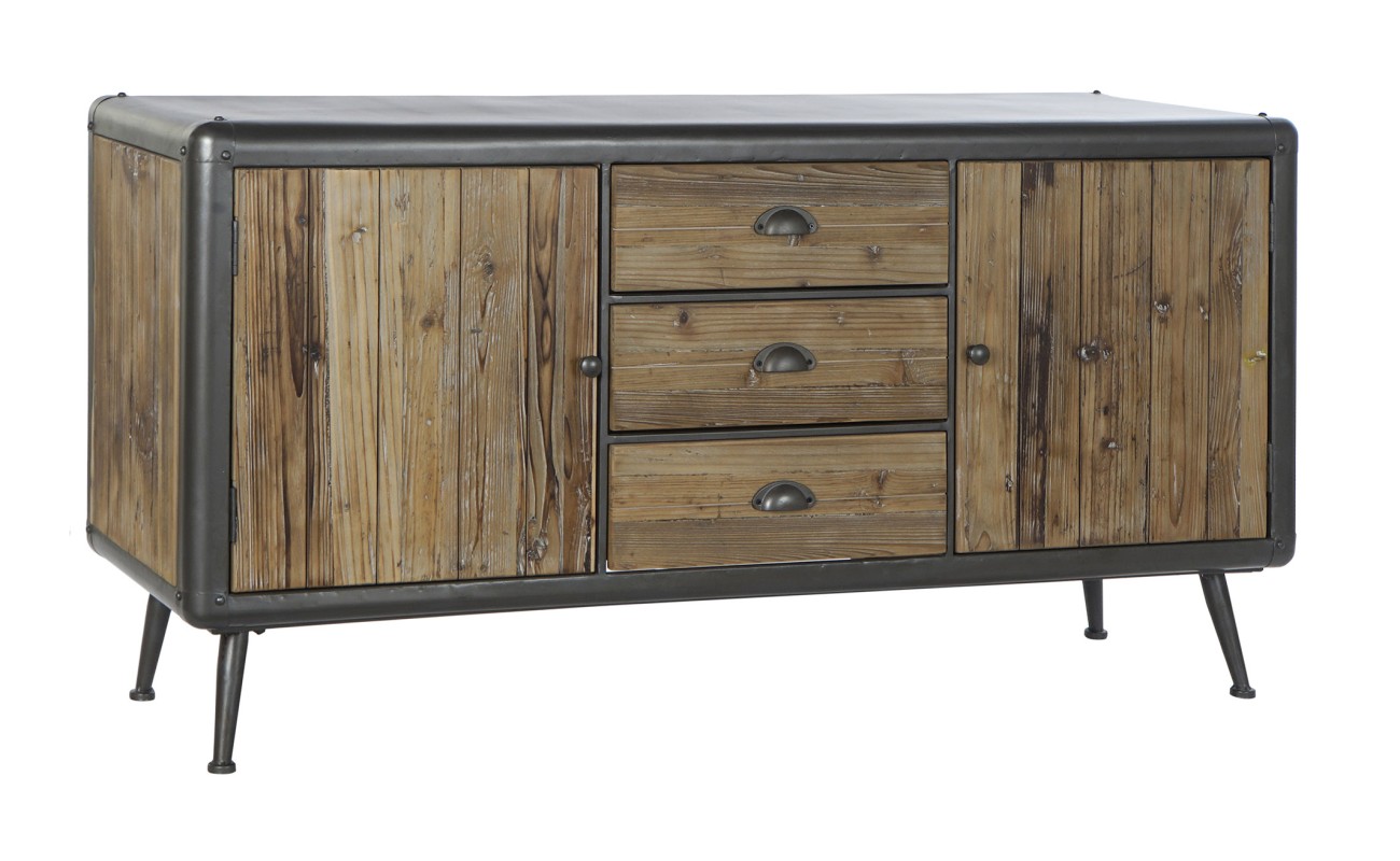 BUFFET ABETO METAL 144X45X75 10 NATURAL