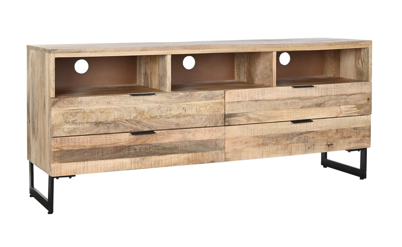 MUEBLE TV MANGO METAL 150X40X65 NATURAL NATURAL