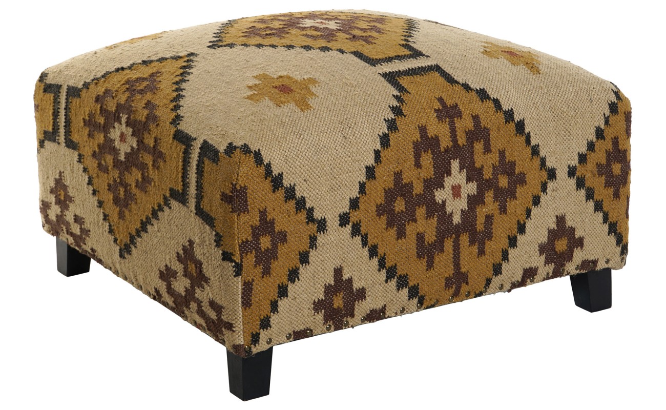 REPOSAPIES LANA ALGODON 80X80X44 KILIM