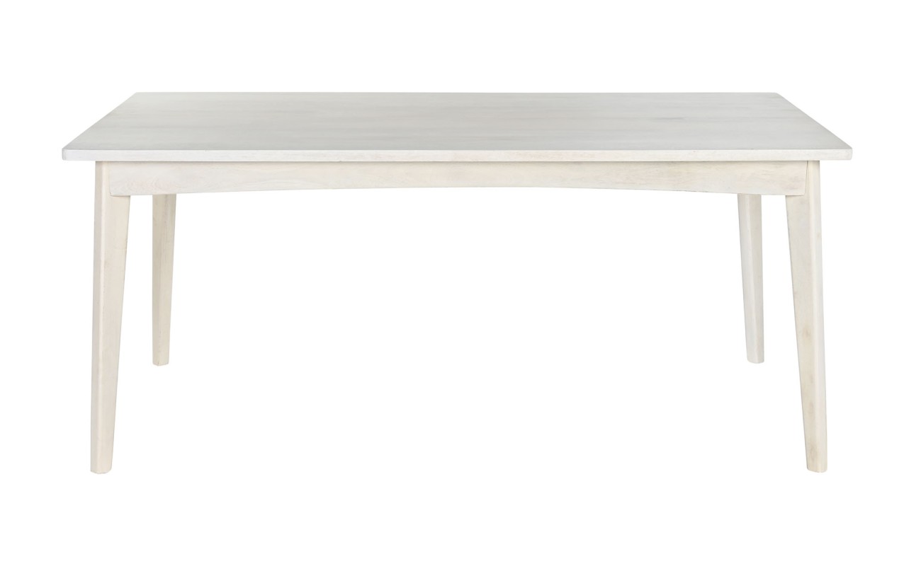 MESA COMEDOR MANGO 173X90X75 BLANCO ROTO