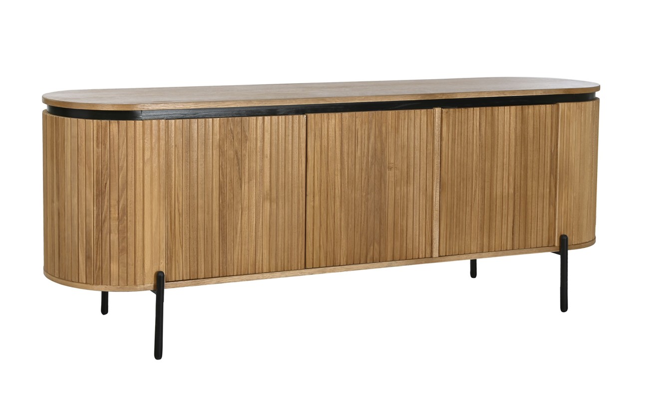 BUFFET PAULOWNIA METAL 170X40X80 30,19 NATURAL