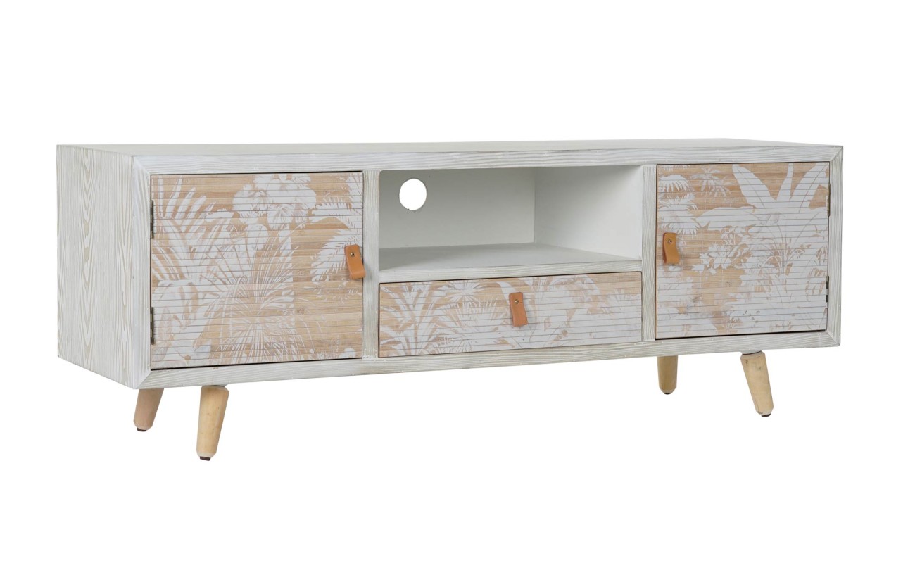 MUEBLE TV MADERA BAMBU 140X40X51 PALMERAS DECAPE