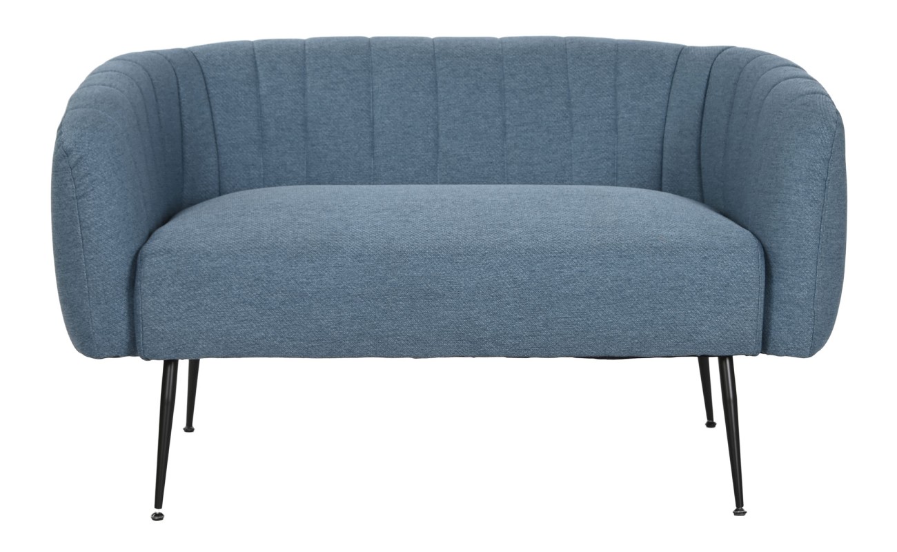 SOFA POLIESTER METAL 129X75X73 AZUL