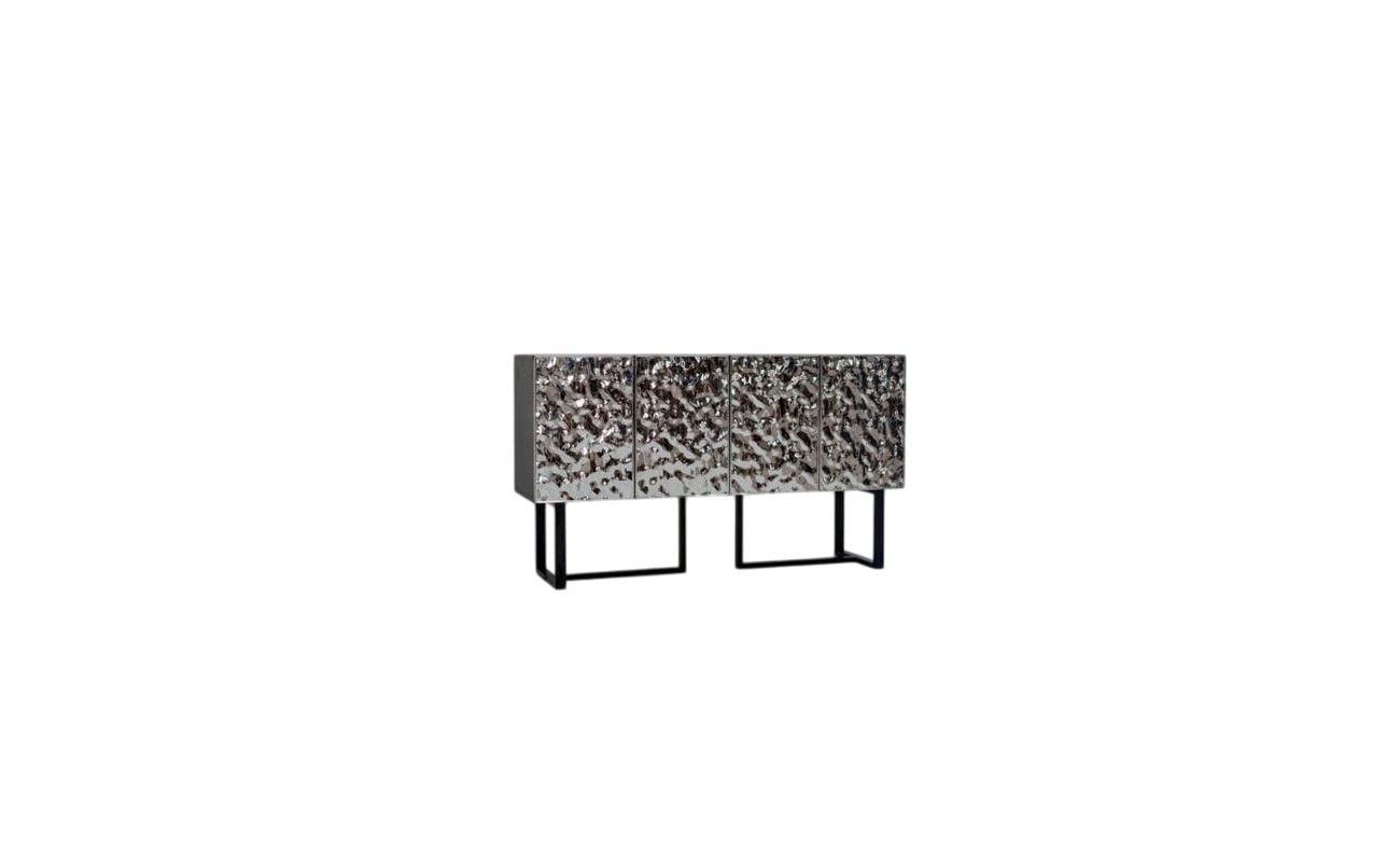 BUFFET METAL ACERO 151X41X80 PLATEADO