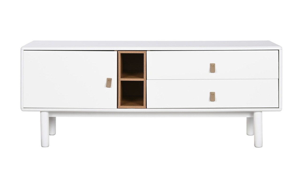 MUEBLE TV MDF PU 140X40X55 BLANCO