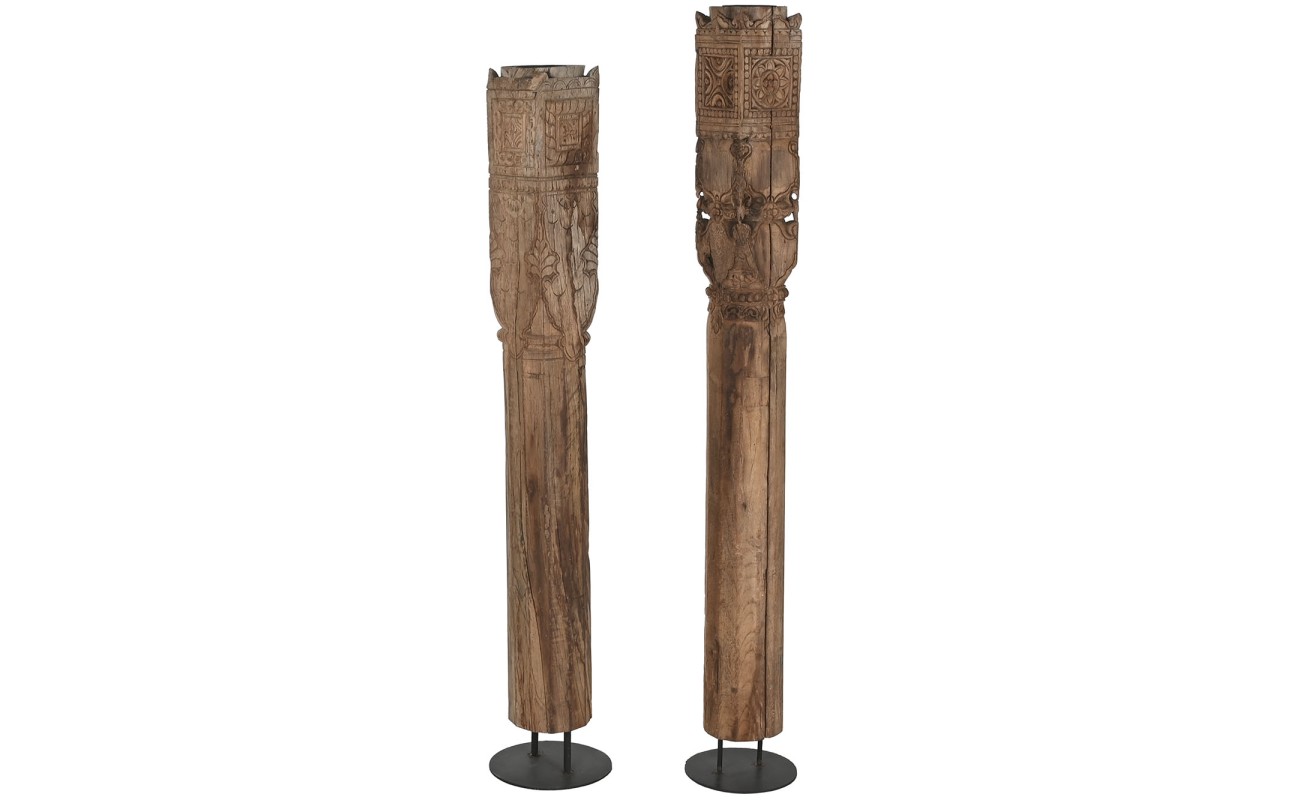 COLUMNA TECA MACIZA 28X28X178 PIEZA UNICA SURTIDA