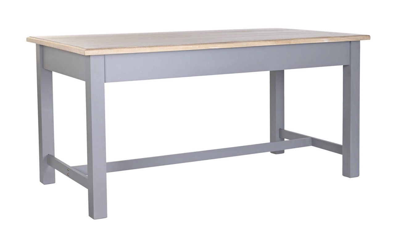 MESA COMEDOR PAULOWNIA MDF 161,5X81,5X78 GRIS