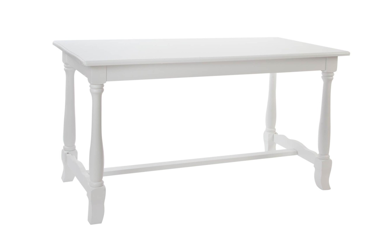 MESA COMEDOR MADERA 180X90X80 BLANCO