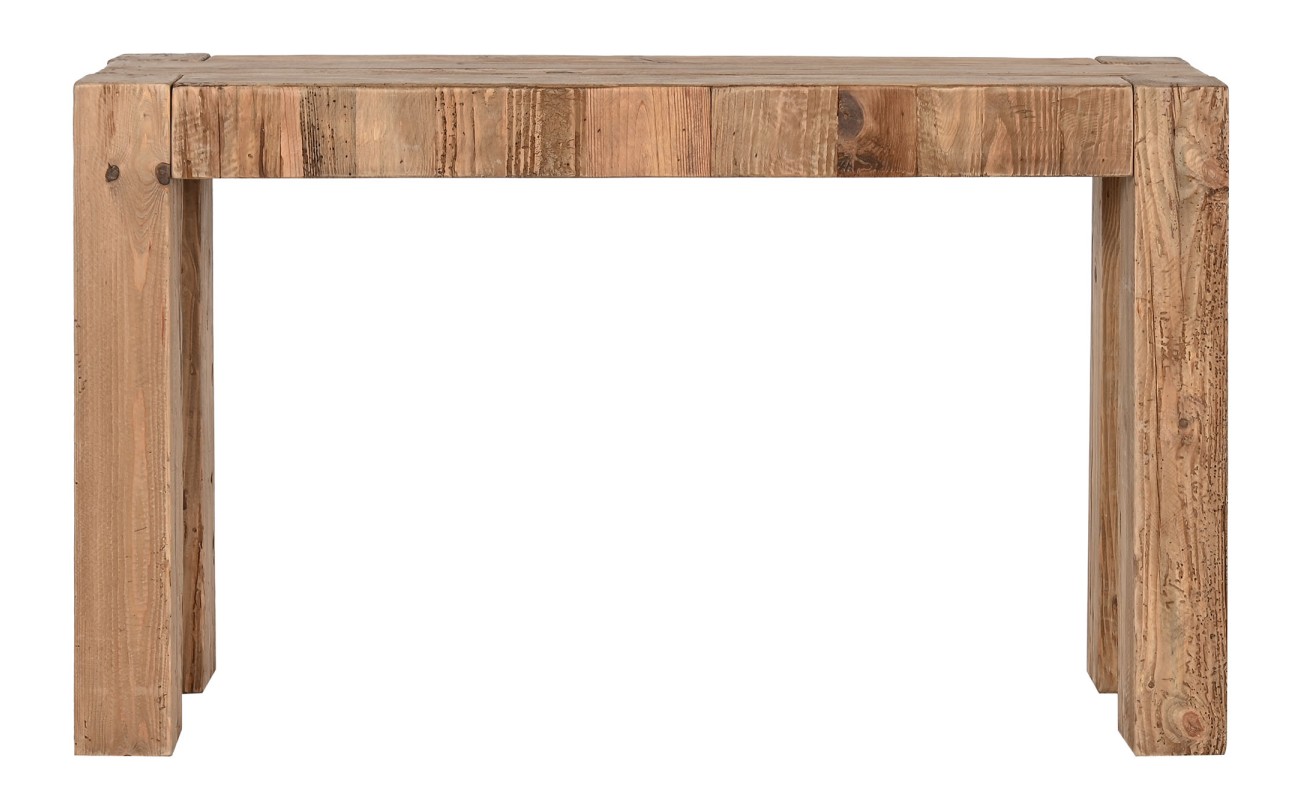 CONSOLA MADERA RECICLADA PINO 117X36X71 25,00