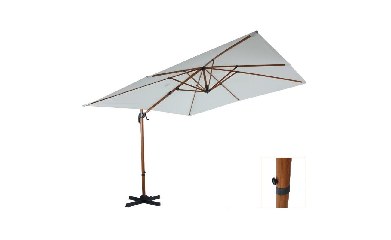 PARASOL ACERO POLIESTER 300X300X250 GIRATORIO